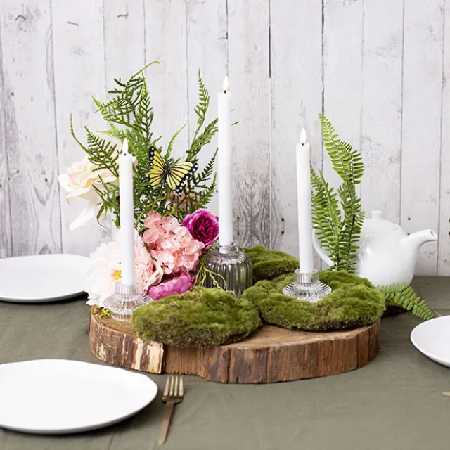 Artificial Moss Rocks XX Large Pack 2 Green (22cmD)