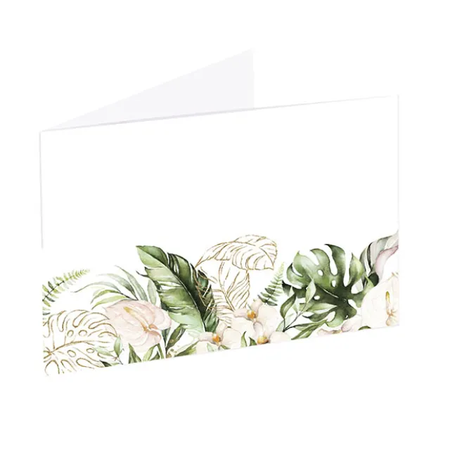 Artisan Gift Card & Envelope Leaves Pk25 (10x6.5cmH)