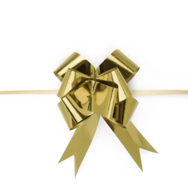 Ribbon Pull Pack Metallic Gold (32mmx53cm) Pack 25