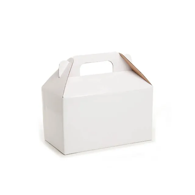 Gable Box Flat packed Large White (24x13x13Hcm)