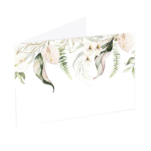 Artisan Gift Card & Envelope Leaf Drop Pk25 (10x6.5cmH)