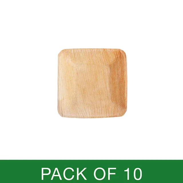 Palm Leaf Square Dip Bowl (9cm) Pack 10