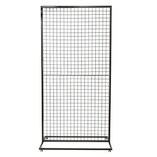 Backdrop Standing Frame with Mesh Black (1mx2mH)