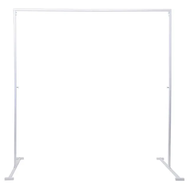 Backdrop Standing Frame Only White (2mx2mH)