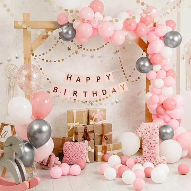 Balloon Garland Kit 120pcs Set Pink