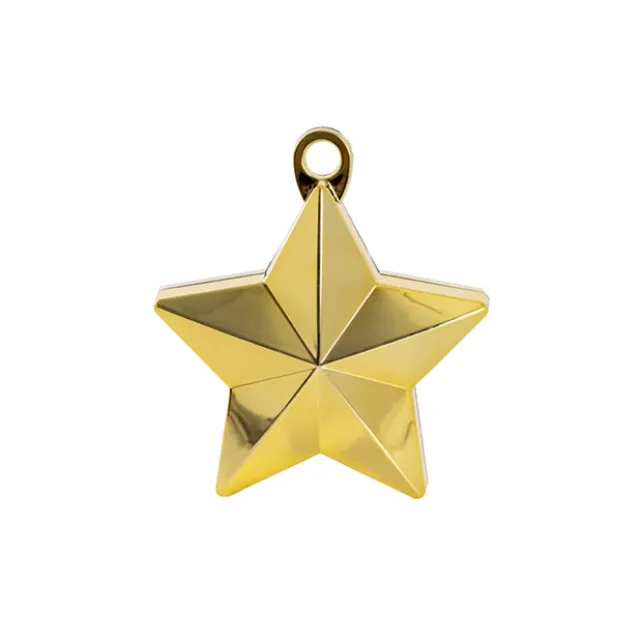 Balloon Weight Star (9.5cmHx9.5cmL) Metallic Gold 140g