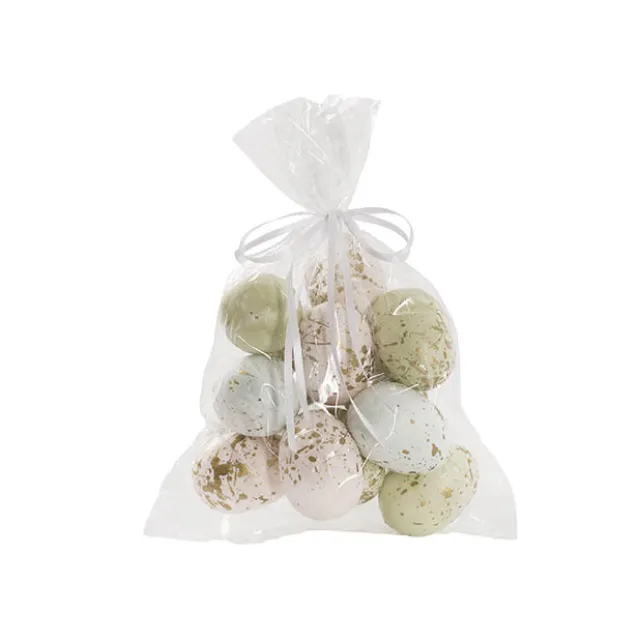 Gold Speckled Easter Eggs Pack 12 Pastel (5cmD)
