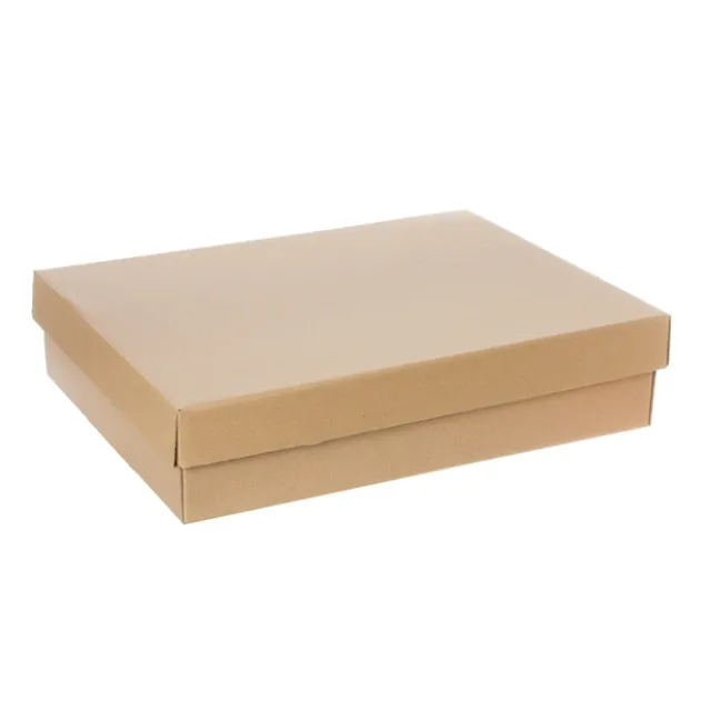 Gourmet Box Rectangle Large Brown Kraft (40x30x9cmH)