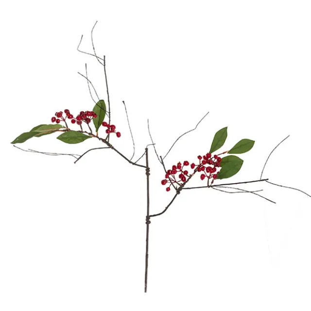 Berry Twig Spray Red (81cmH)