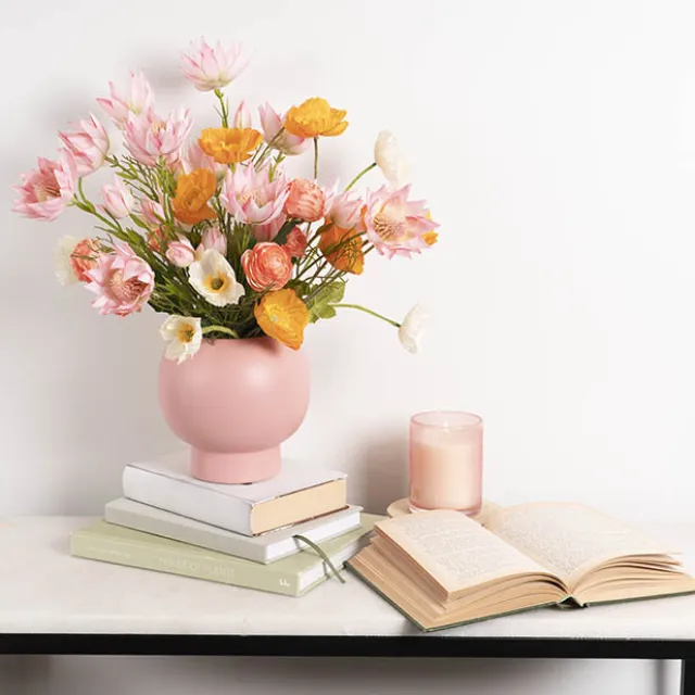 Blushing Bride Protea x8 Heads Pink (68cmH)