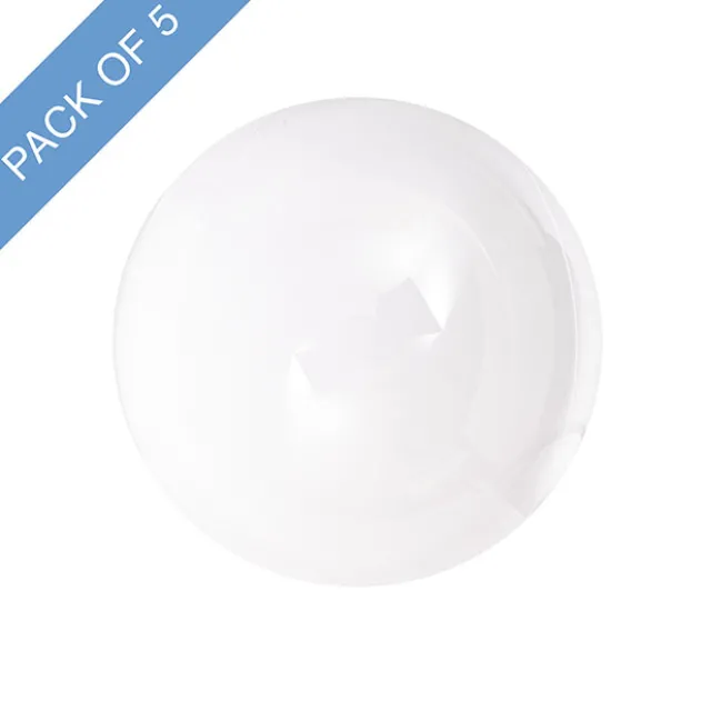 Bubble (Bobo) Balloon 18" Pack 5 Clear (46cmD)