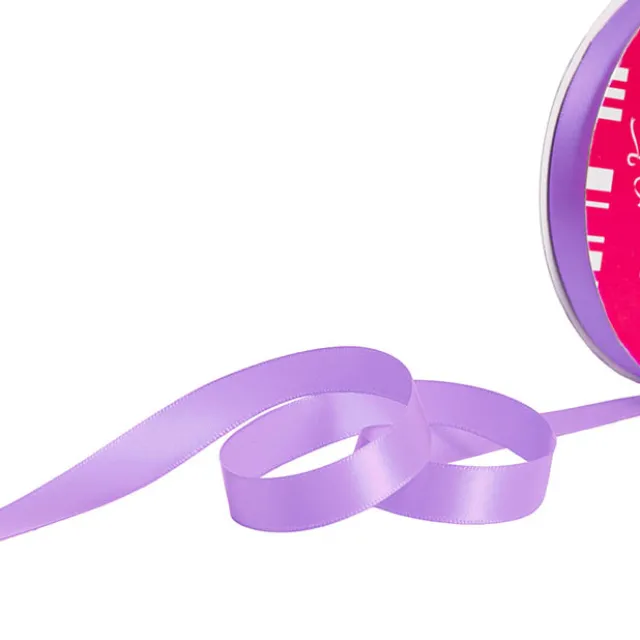 Bulk Ribbon Single Face Satin Light Purple (15mmx50m)