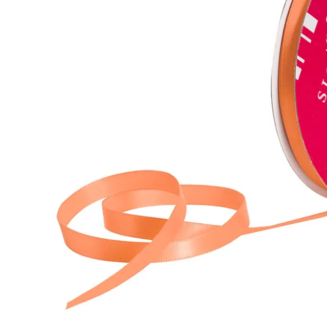 Bulk Ribbon Single Face Satin Peach (10mmx50m)