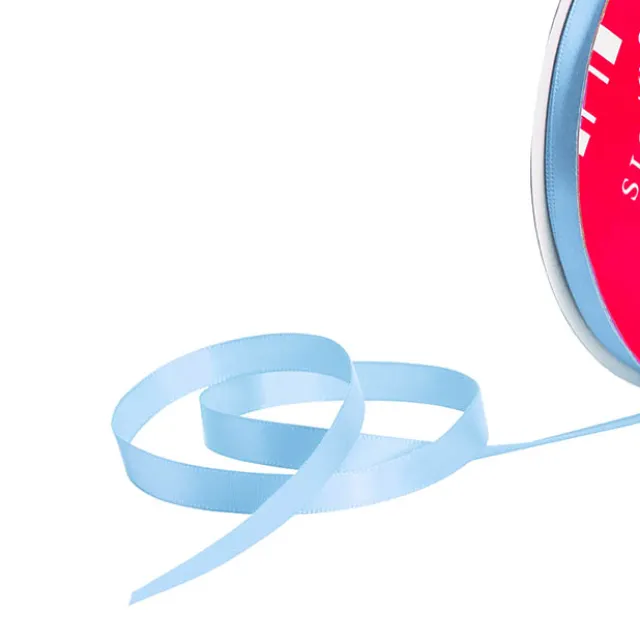 Bulk Ribbon Single Face Satin Baby Blue (10mmx50m)