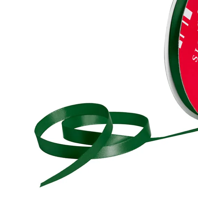 Bulk Ribbon Single Face Satin Hunter Green (10mmx50m)