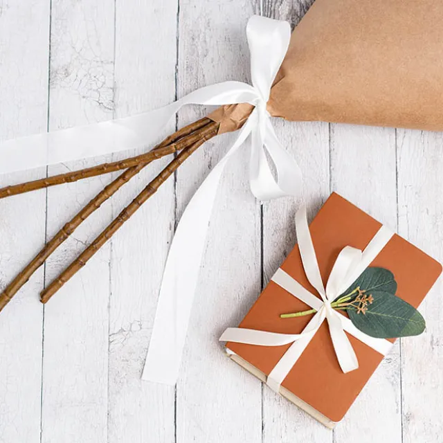 Bulk Ribbon Single Face Satin Bridal White (38mmx50m)