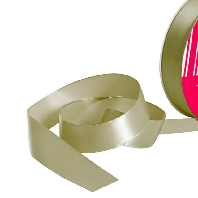 Bulk Ribbon Single Face Satin Sage (25mmx50m)
