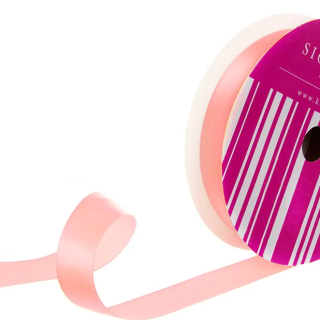 Bulk Ribbon Single Face Satin Baby Pink (25mmx50m)