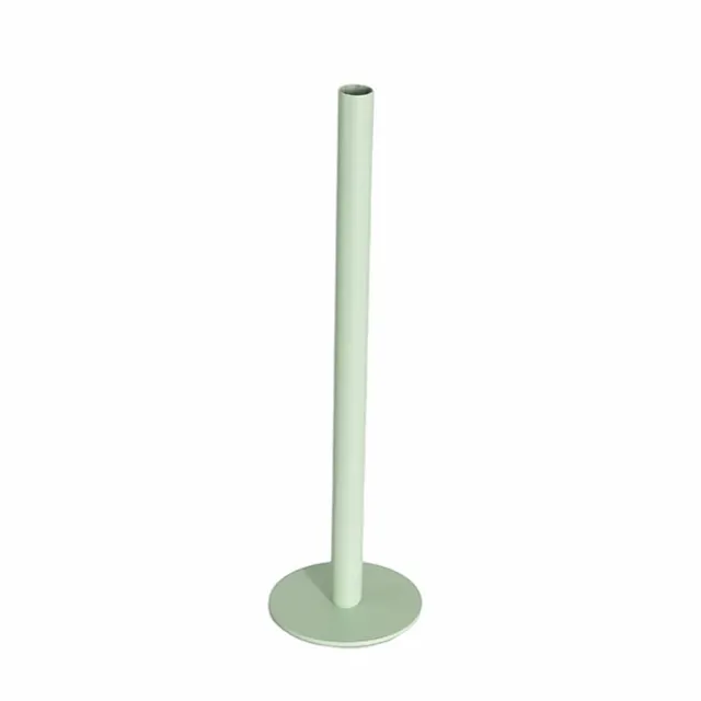 Single Metal Tube Vase Sage Green (8cmDx28cmH)