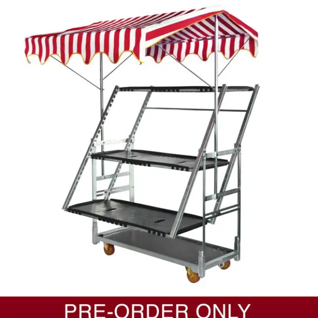Canopy Flower Trolley Adjustable Display (135x65x199cmH)