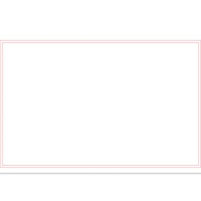 Cards Blank Silhouette Pink (10x6.5cmH) Pack 50