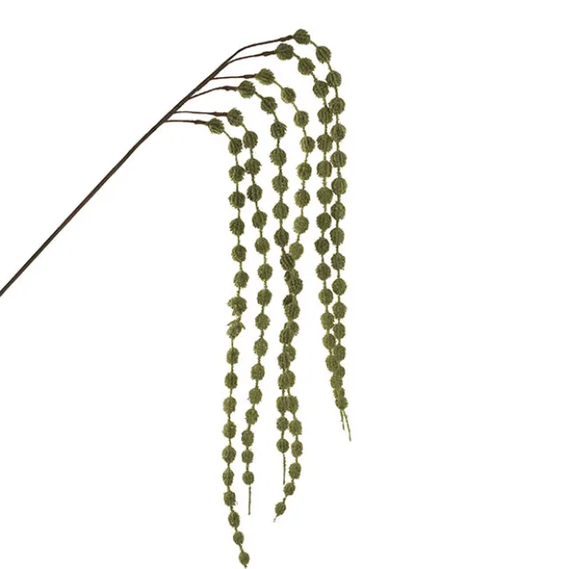 Cascading Thistle Spray Olive Green (105cmH)