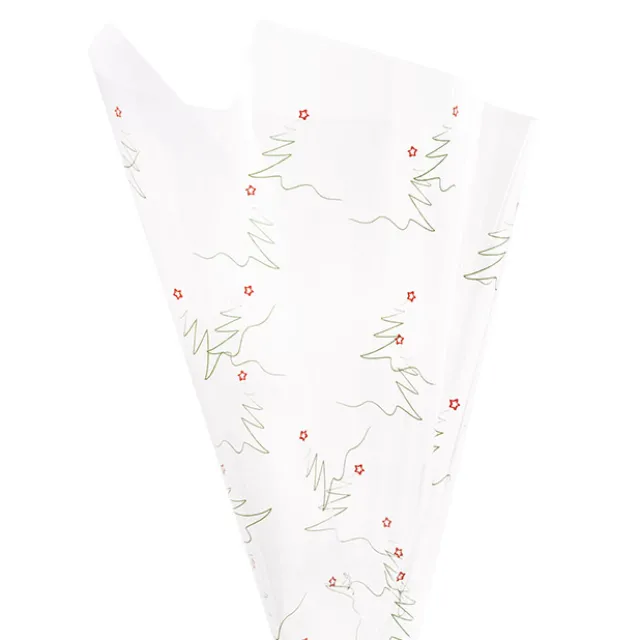 Cello Clear Christmas Tree 40mic Green (50x70cm) Pack 100