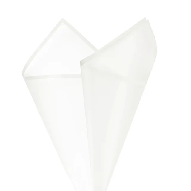 Cello Frosted Hue with Border 50mic White Pk100 (60x60cm)