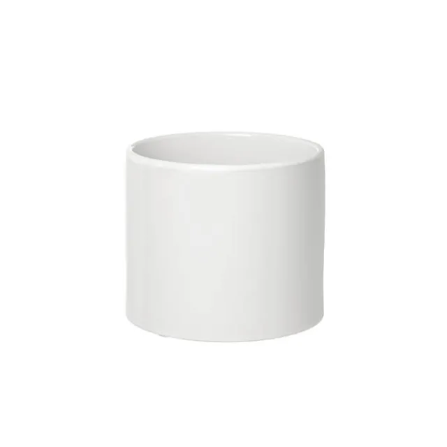 Ceramic Bondi Cylinder (15Dx13cmH) Single White