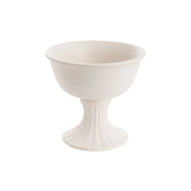 Ceramic Compote Charlotte Vases White (16Dx15cmH)
