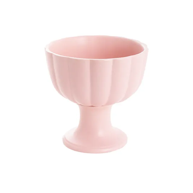 Ceramic Compote Olivia Vases Light Pink (17Dx17cmH)