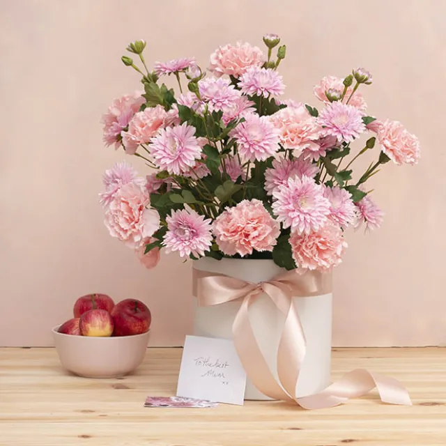 Ceramic Cylinder Dan Plant Pot Matte White (20x20cmH)