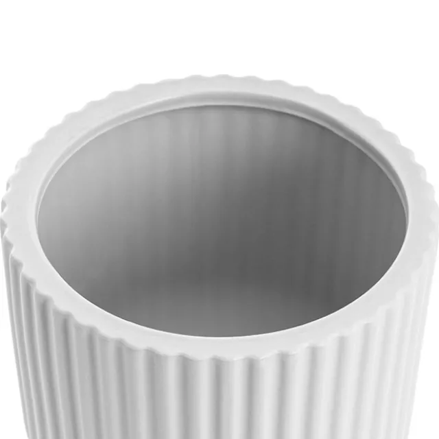 Ceramic Cyprus Egg Cup Vase Matte White (15Dx20cmH)