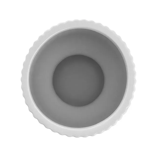 Ceramic Cyprus Egg Cup Vase Matte White (15Dx20cmH)