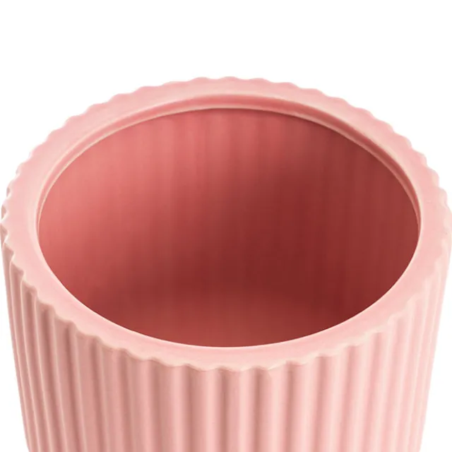Ceramic Cyprus Egg Cup Vase Matte Light Pink (15Dx20cmH)