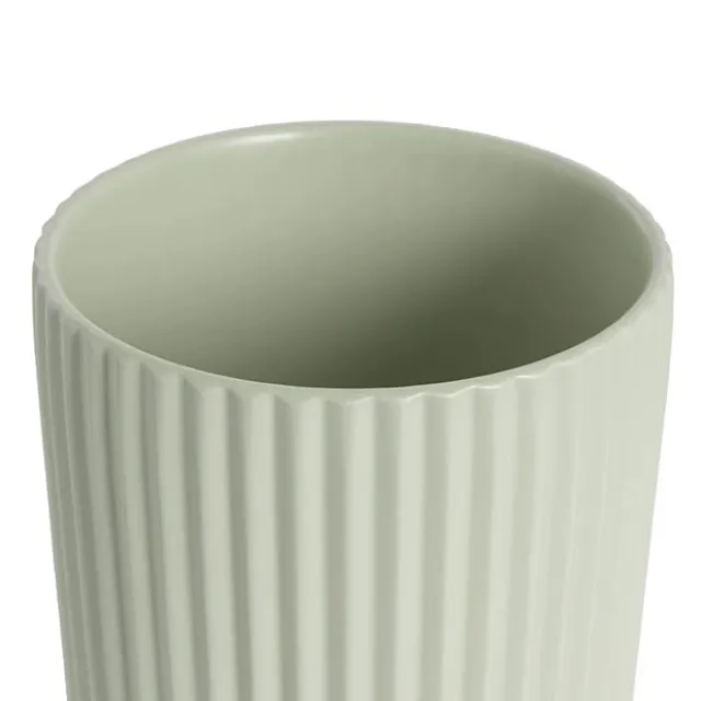 Ceramic Cyprus Vase Matte Sage (16DX17cmH)