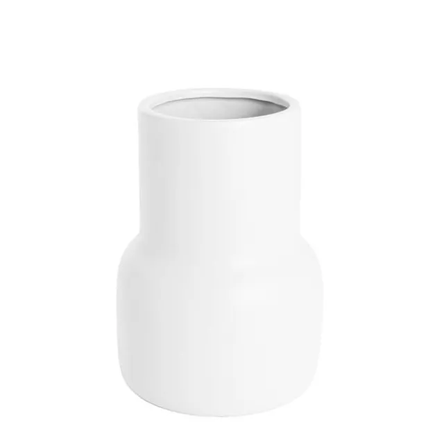 Ceramic Freya Vase Matte White (12TDx16DX22cmH)