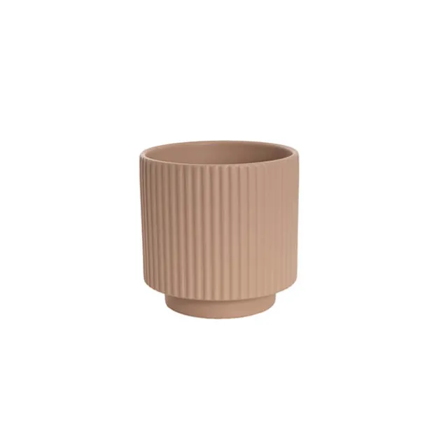 Ceramic Mykonos Muse Vase Matte Nude (11.5x11.5cmH)