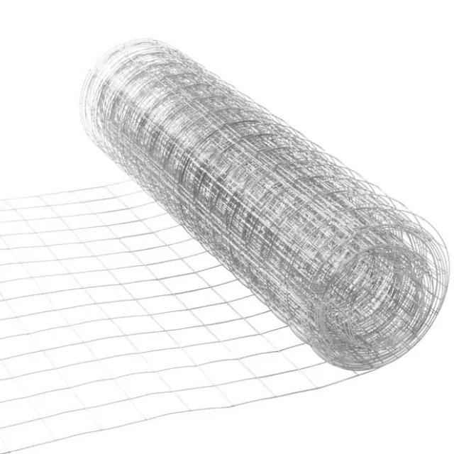 Chicken Wire Mesh Square 23g (0.6mm) (35cm x 5m) Silver Zinc