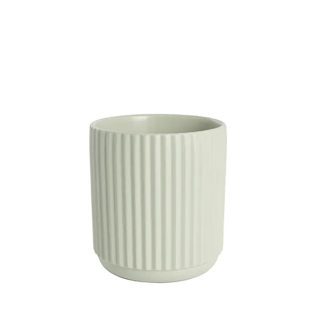 Ceramic Cyprus Vase Matte Sage (14DX15cmH)