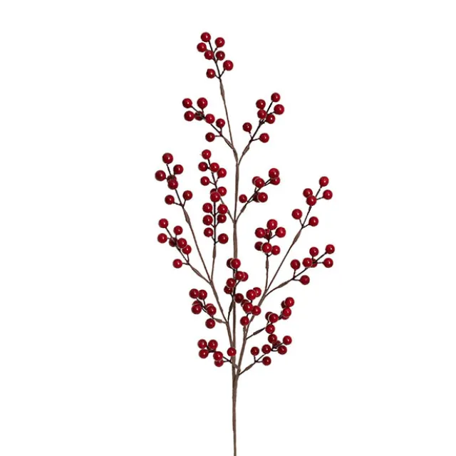Christmas Berry Long Stem Spray Red (85cmH)