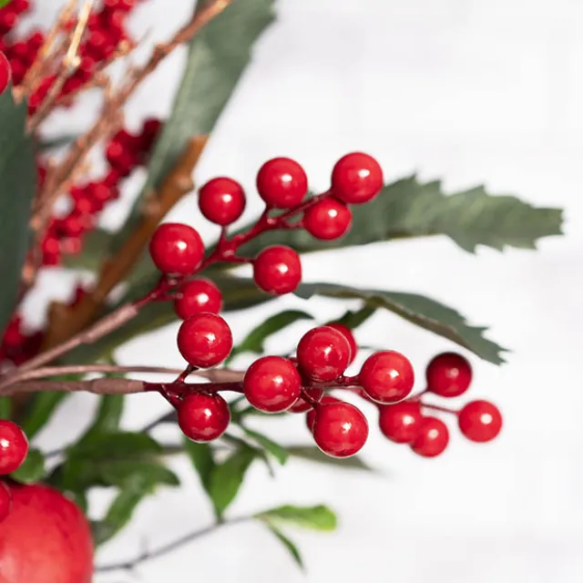 Christmas Berry Long Stem Spray Red (85cmH)