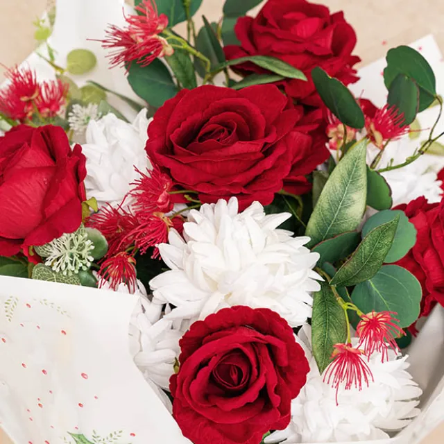 Chrysanthemum x 7 Heads Bouquet White (11cmDx48cmH)