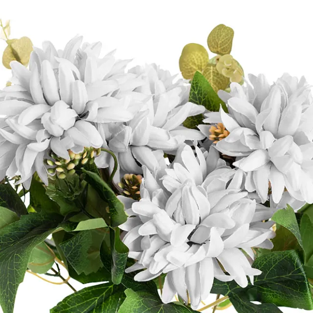 Chrysanthemum x 7 Heads Bouquet White (11cmDx48cmH)