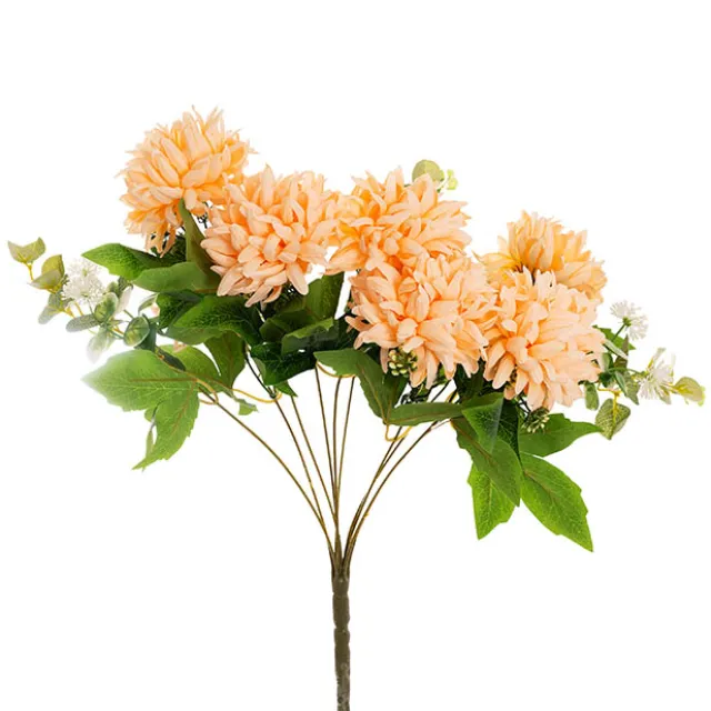 Chrysanthemum x 7 Heads Bouquet Soft Peach (11cmDx48cmH)