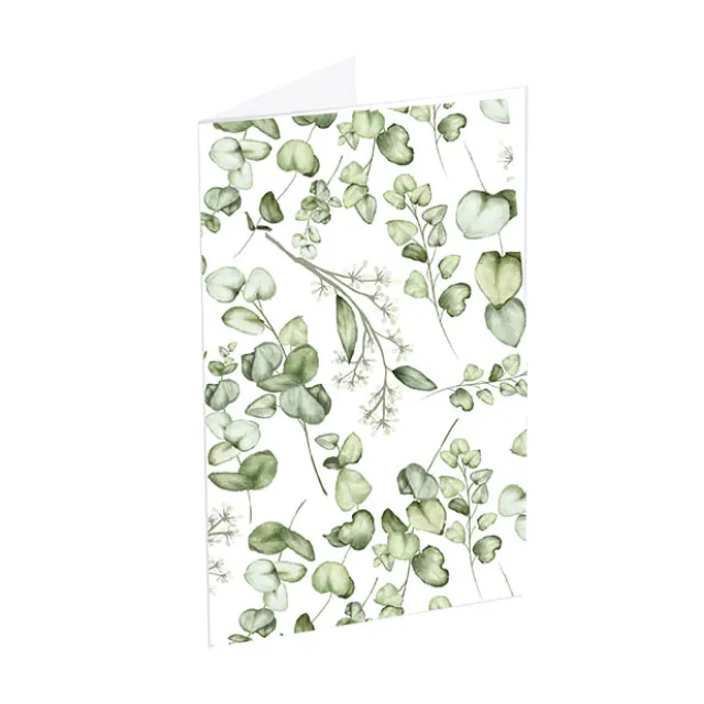 Classic Gift Card & Envelope Eucalyptus Pk25 (6.5x10cmH)
