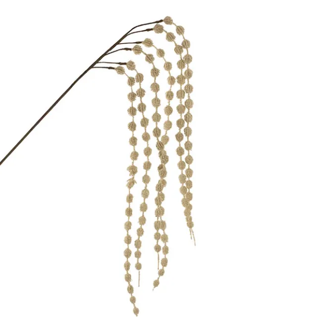 Cascading Thistle Spray Nude Beige (105cmH)