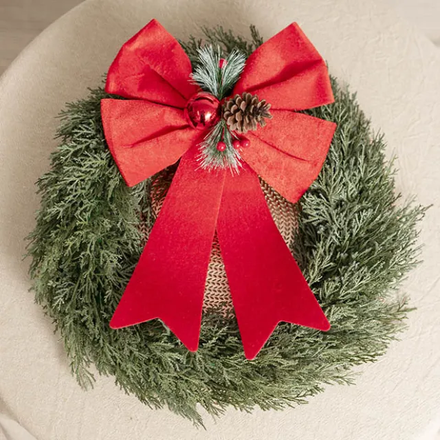 Cypress Pine Wreath Green (45cmD)