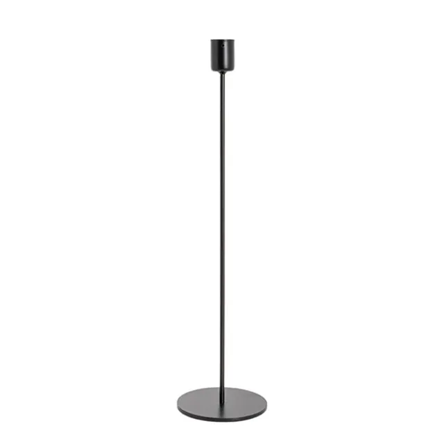 Single Metal Taper Candle Holders Black (8.8x35cmH)