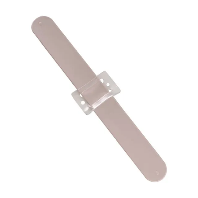 Corsage Wrist Bracelet Pack 2 Slap Snap Nude (21cmLx2.5cmH)